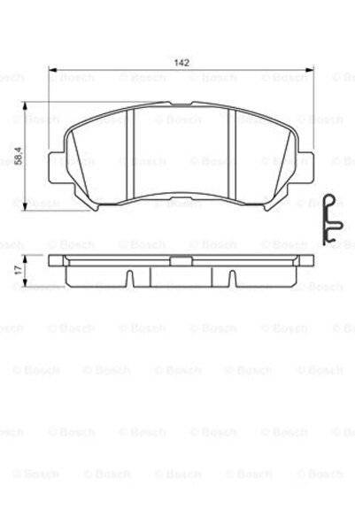Bosch Σετ τακάκια, Δισκόφρενα 0986494501 Nissan Juke/Maxima Vii/Qashqai I Nis...