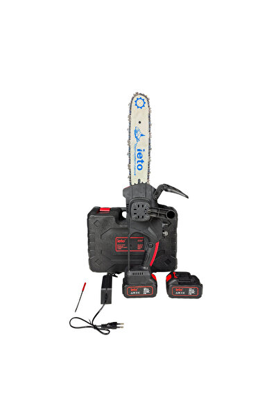 OEM Ieto electric chainsaw, 30 cm blade, 2 21V 5Ah batteries, automatic lubri...