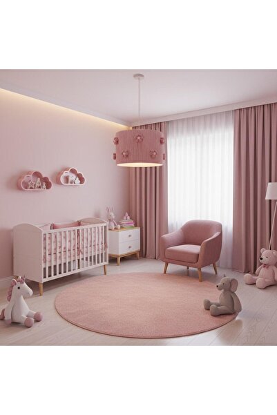 Elizim Home Lighting Makrome Papatya Pudra Sarkıt Çocuk Avize