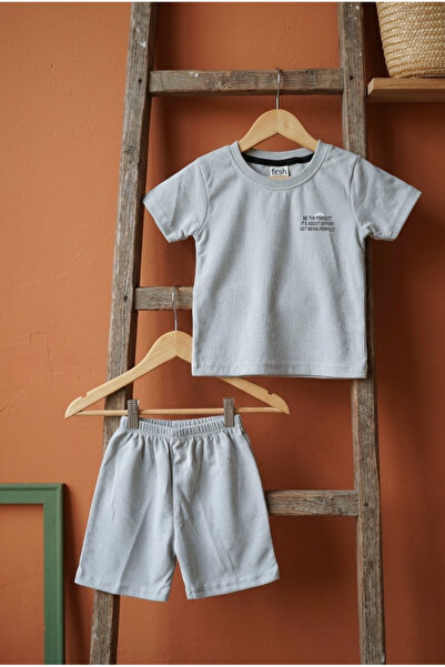hendam Children's casual grey set - T-shirt and shorts