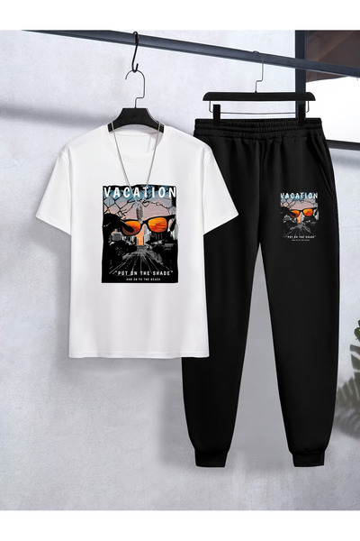 Flow touch Printed Oversized Lower Upper Tracksuit Set