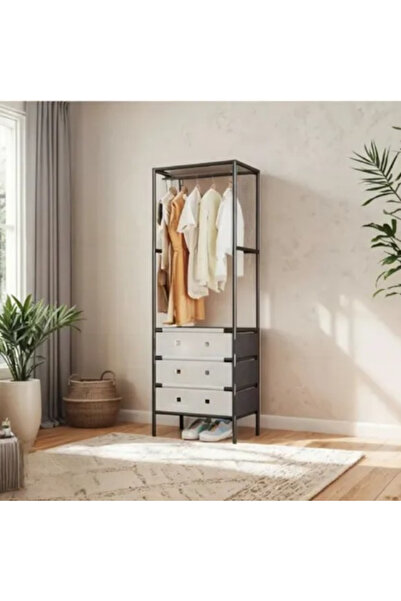 OEM Multifunctional 3-tier hanger with shoe rack and 3 drawers, 188x41x41 cm,...