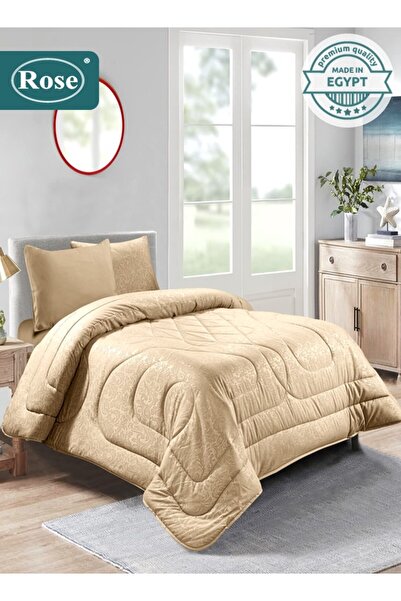 Rose Flory Microfiber Comforter Set 4 Pieces, Fits 120x200 cm Single Size Bed...