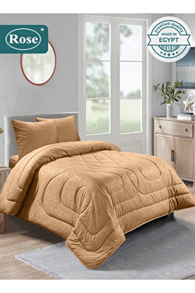 Rose Flory Microfiber Comforter Set 4 Pieces, Fits 120x200 cm Single Size Bed...