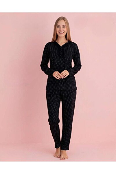 PİJAMERRY Women's Bamboo Spring Lace Lapel Long-Sleeve Thin Sleepwear Lounge ...