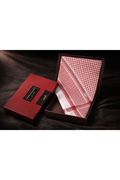 Bruges Red Touch Shemagh from the original Projeh brand