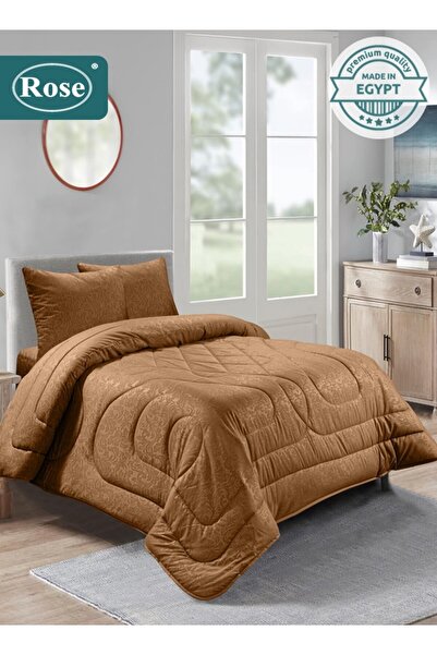Rose Flory Microfiber Comforter Set 4 Pieces, Fits 120x200 cm Single Size Bed...
