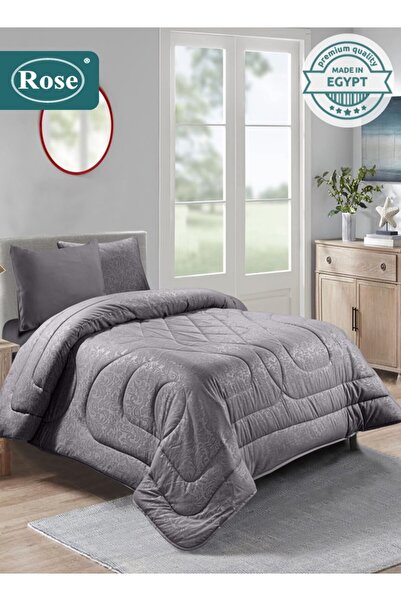 Rose طقم لحاف فلوري من الألياف الدقيقة، 4 قطع، يناسب سريرًا مفرد مقاس 120×200...