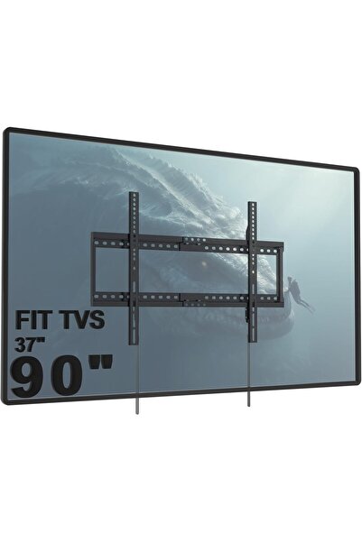 HYX TV Wall Mount Bracket for 37-90 Inch Flat Curved TVs up to 165 lbs, Low P...