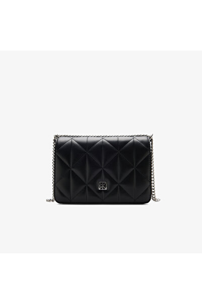 Calvin Klein Quilted Mini Chain Kadın Siyah Cüzdan