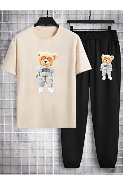 Flow touch Ayi Printed Oversized Bottom and Top Tracksuit Set