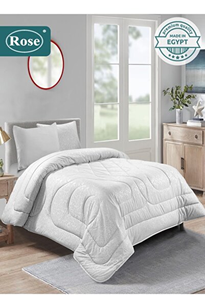 Rose طقم لحاف فلوري من الألياف الدقيقة، 4 قطع، يناسب سريرًا مفرد مقاس 120×200...