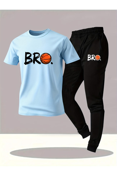 Flow touch Bro Printed Oversized Lower Upper Tracksuit Set