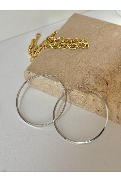 YOUES JEWELRY Steel Hoop Earrings