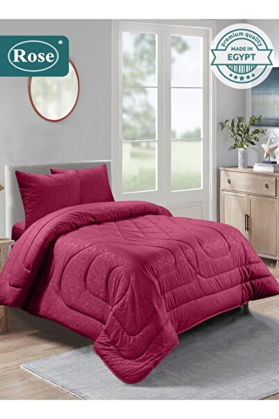 Rose Flory Microfiber Comforter Set 4 Pieces, Fits 120x200 cm Single Size Bed...