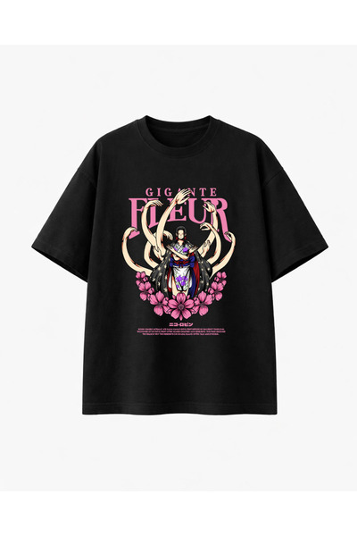 COMVİCHO نيكو روبين مطبوع تي شيرت أسود