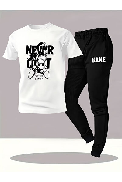 Flow touch Never Printed Oversized Lower Upper Tracksuit Set