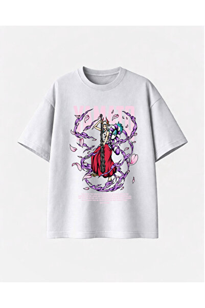 COMVİCHO ياماتو مطبوع تي شيرت أبيض