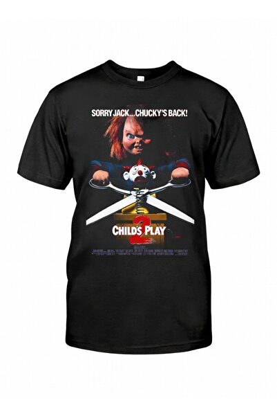 COMVİCHO تشاكي 2 مطبوع تي شيرت أسود