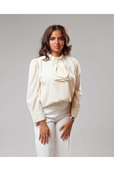 kunza boutique Black Satin Blouse