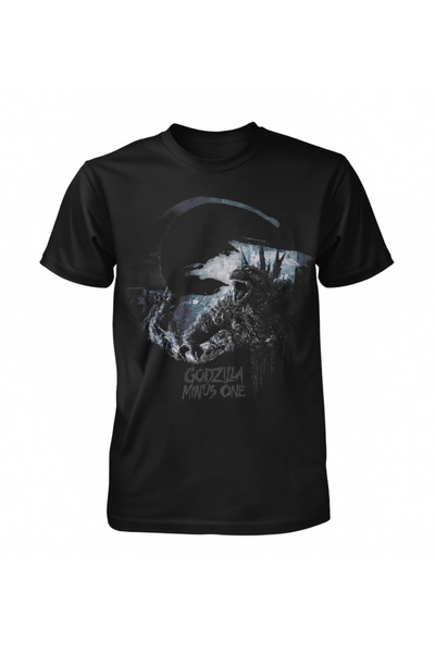 COMVİCHO تي شيرت جودزيلا مينس وان مطبوع أسود