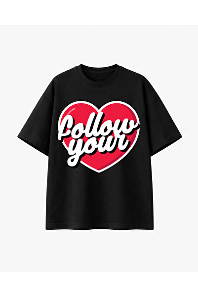 COMVİCHO تابع تيشيرت مطبوع أسودك