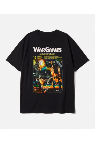COMVİCHO Wargames Printed Black t Shirt