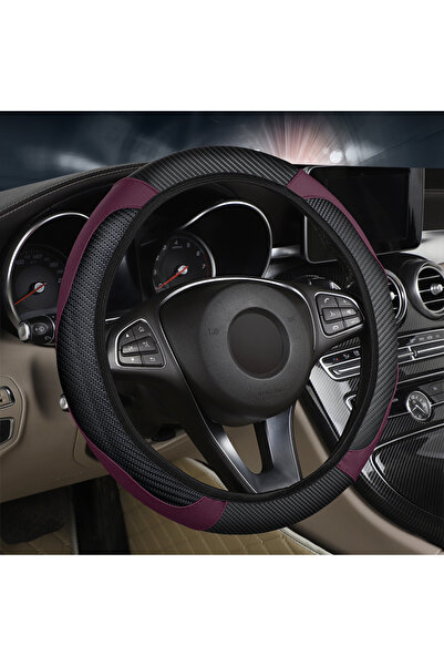 Choice4 Fang-tan-Purple 1PC Car Steering Wheel Cover Breathable Anti Slip PU ...