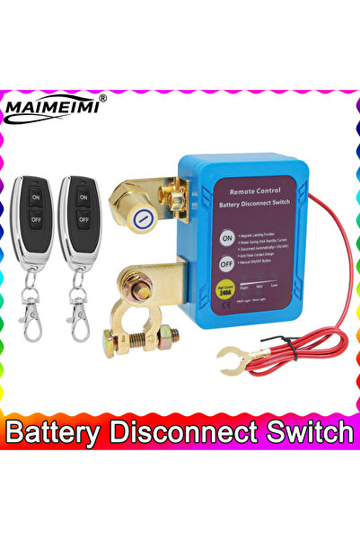 Choice مفتاح تحكم لاسلكي أزرق K0206، 12 فولت، أداة فصل البطارية عن بعد، 240 أ...