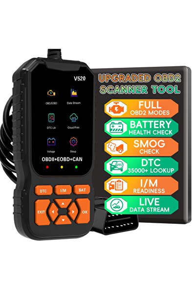 Choice جهاز فحص أعطال OBD2 أسود اللون، جهاز اختبار أعطال المحرك، قارئ أكواد ا...