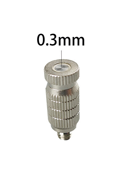 Choice8 0.3mm ss (50 Pieces / Pack) 20-80 Bar Brass Mist Nozzle for High Pres...