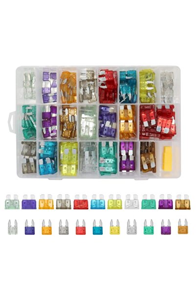 Choice 300 قطعة مع علبة، مجموعة متنوعة من فيوزات الزنك للسيارات والشاحنات، مت...