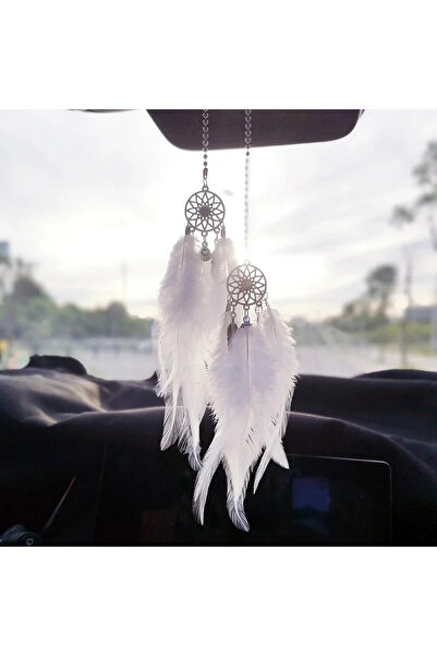 Choice WHITE Mini Dream Catcher Car Interior Rearview Mirror Hangings Car Cha...