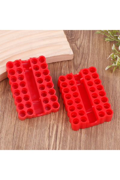 Choice B Twin Pack Hex Shank Organiser, 32 Slots Bit Holder for 6.35MM Shank ...