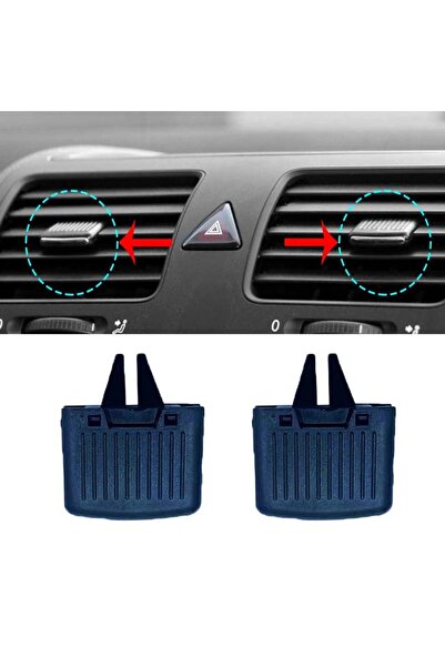 Choice مشبكان منزلقان لضبط فتحة تهوية مكيف الهواء لسيارات فولكس فاجن جولف 5 G...
