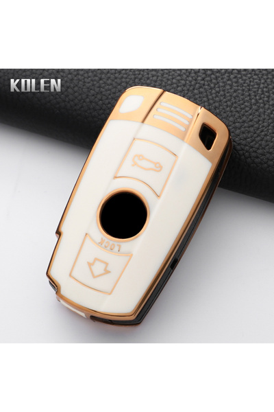 Choice6 G-White Fashion TPU Car Key Case Cover For BMW E90 E60 E70 E87 3 5 6 ...