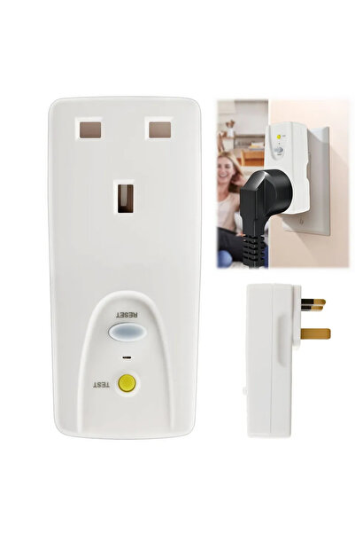 Choice 13A UK RCD Plug Safety RCD Adaptor UK Leakage Protection Portable Home...