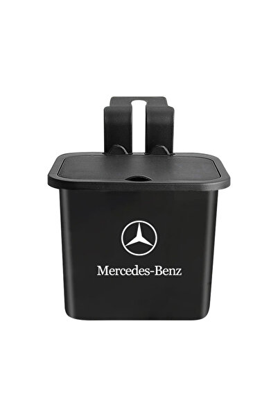 Choice صندوق تخزين خلفي لمقعد السيارة من مرسيدس بنز، مزود بحامل نفايات وشعار ...