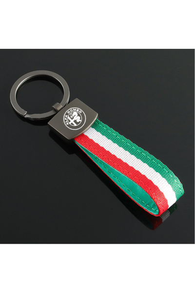 Choice1 B 1PC ميداليات مفاتيح فاخرة من جلد للسيارات بشعار ألفا روميو 159 جولي...