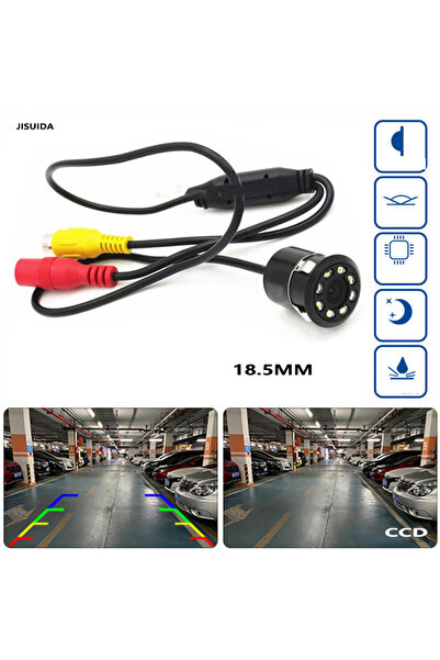 Choice كاميرا خلفية 12 فولت CCD 031 8LED 18.5 ملونة بالكامل، رؤية ليلية عالية...