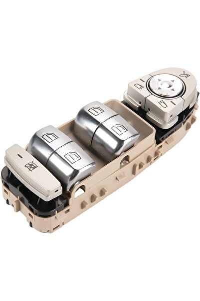 Choice1 مفتاح نافذة كهربائية بيج اللون، جهة السائق الأمامية، لسيارات مرسيدس ب...