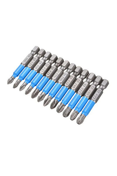 Choice 12 قطعة من مفكات البراغي المغناطيسية المتقاطعة PH/PZ برأس متقاطع 50 مم...