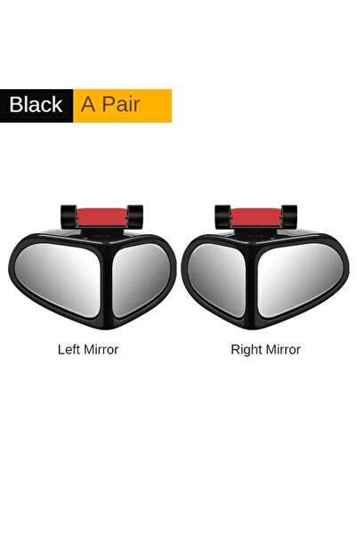 Choice1 black Car Blind Spot Mirror 1 Pair – 2‑in‑1 Front Wheel & Rearview, 3...