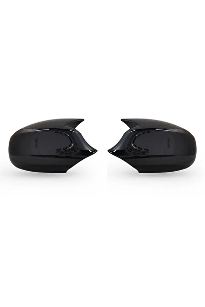 Choice1 ABS Black Replacement Rearview Side Mirror Covers Cap For BMW E90 E91...