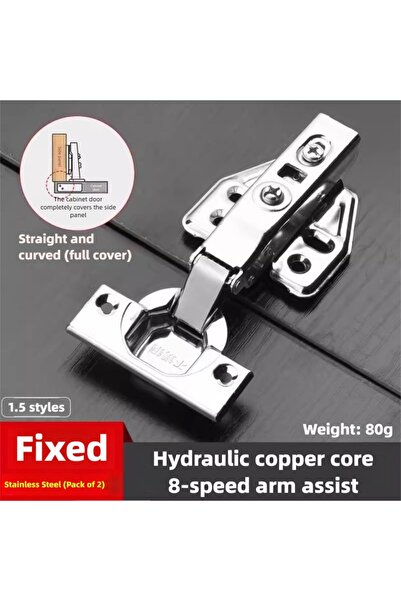 Choice1 2 pcs-C 2Pcs Cold Rolled Steel Hydraulic Cabinet Door Hinges Soft Clo...