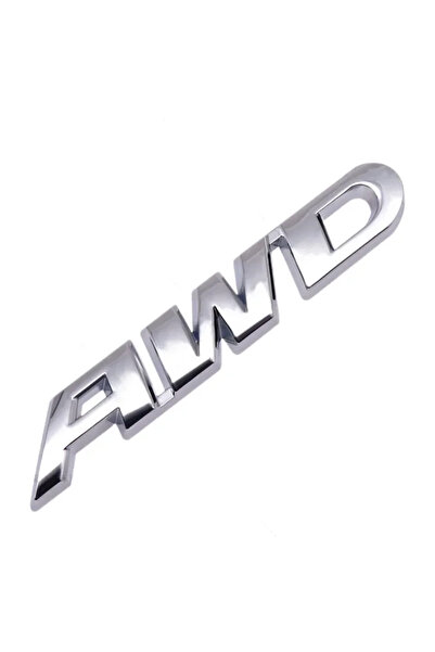 Choice Style36 Silver 3D Metal Car Letters AWD Logo Emblem Sticker Fender Tru...