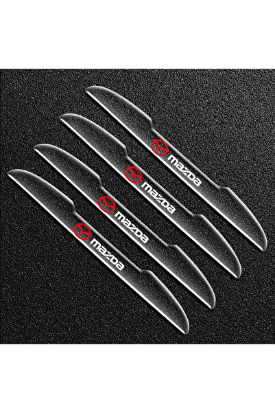 Choice مجموعة من 4 قطع من مقابض أبواب السيارات الشفافة من مازدا، متوافقة مع م...