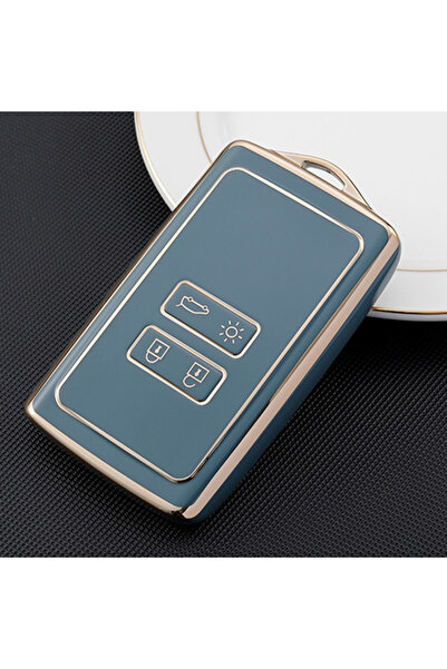 choice2 غطاء مفتاح سيارة رمادي من مادة TPU لسيارات داسيا داستر، لوجان 3، جوجر...