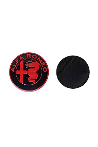 Choice4 1 قطعة شارة عجلة قيادة السيارة ألفا 40MM-D مقاس 40 مم، ملصق شعار للكو...