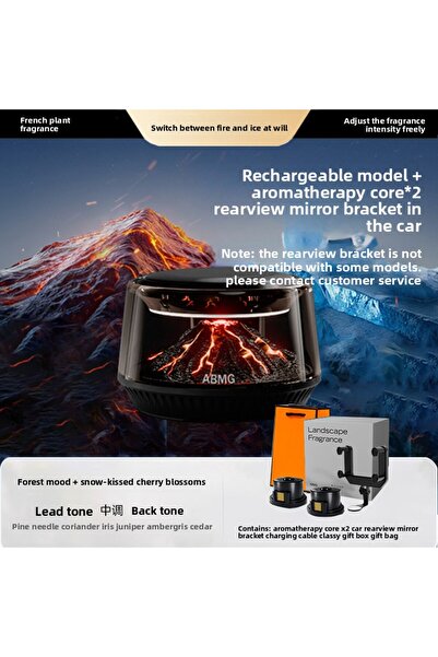 Choice Charging model 360° View Mirror Mount Volcanic Iceberg Car Diffuser - ...